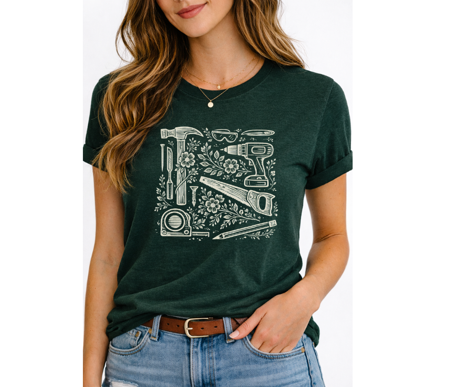 Tools & Blooms Tee