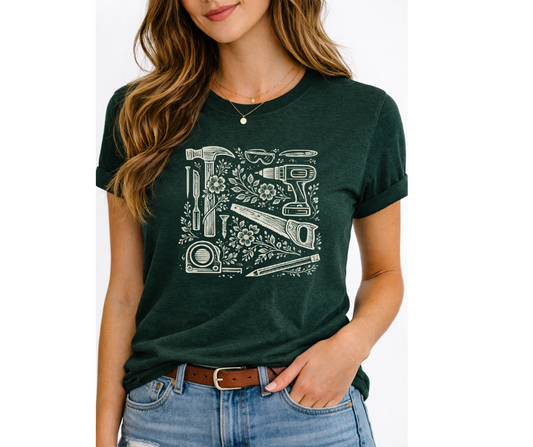 Tools & Blooms Tee