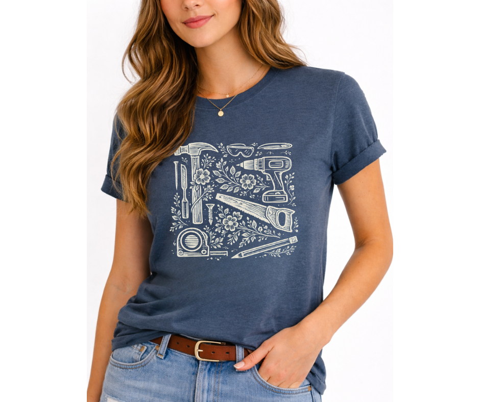 Tools & Blooms Tee
