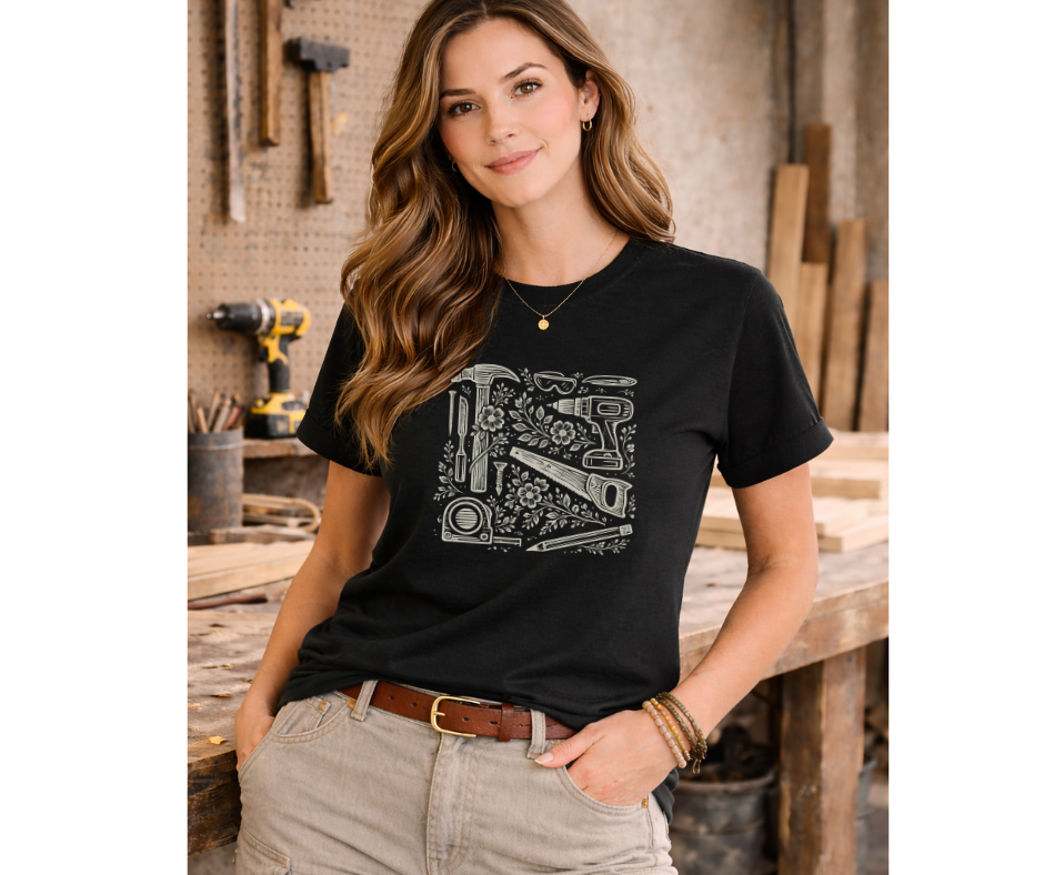 Tools & Blooms Tee