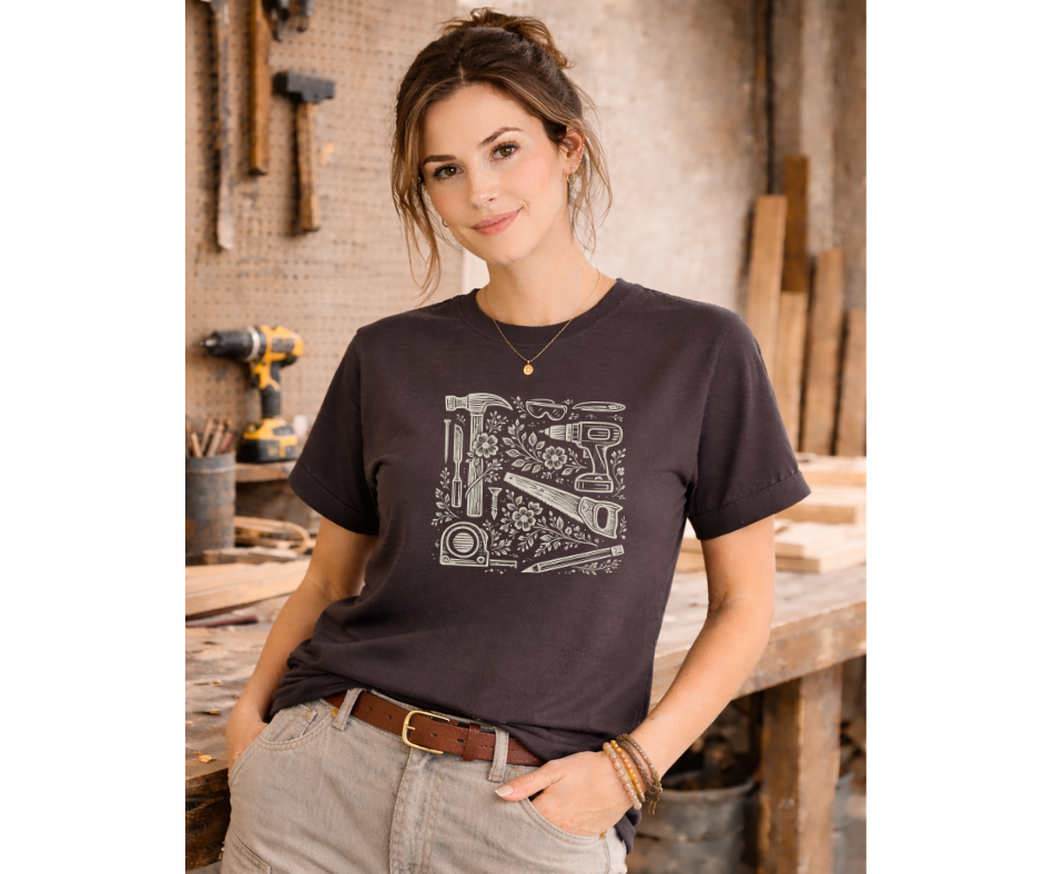 Tools & Blooms Tee