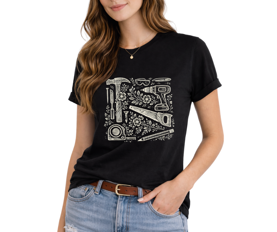 Tools & Blooms Tee
